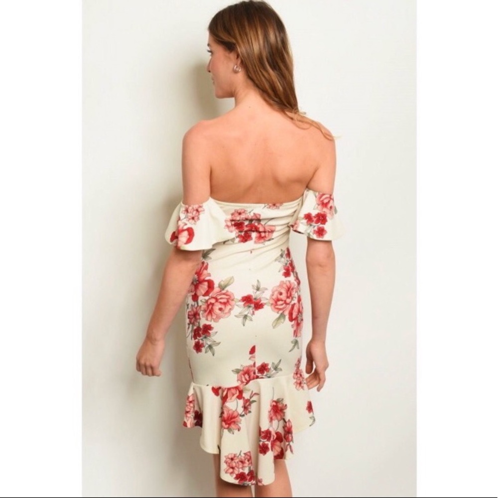 floral print midi dress - Picture 4 of 5